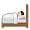 Person in Bed emoji on LG